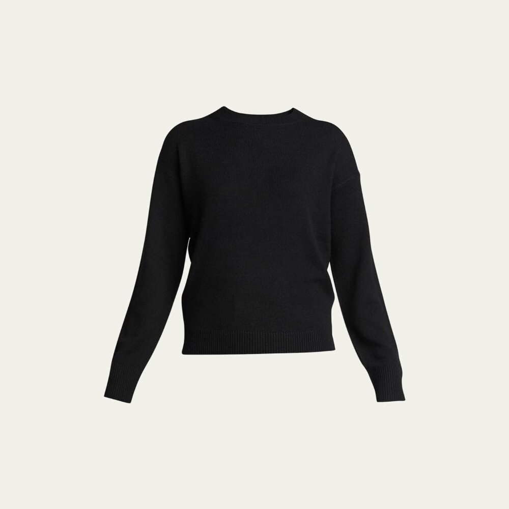 EUC Theory Black Cashmere Crewneck Sweater Size L